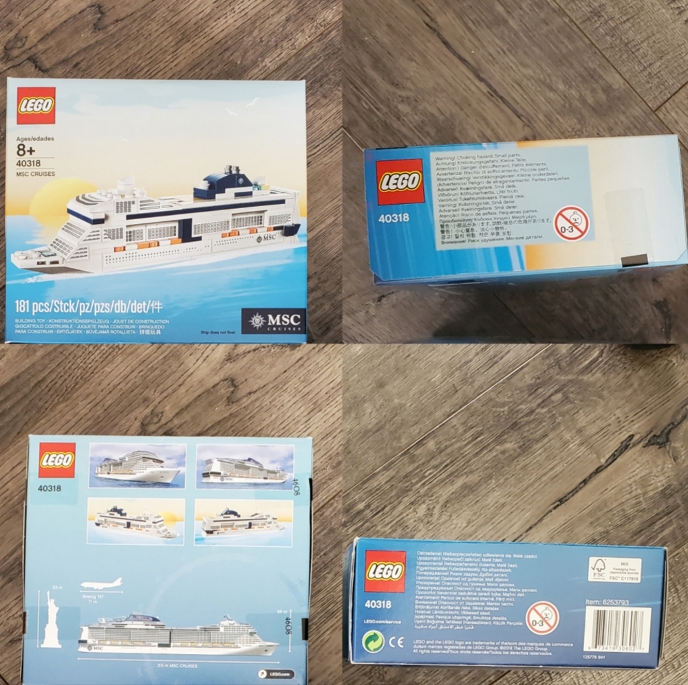LEGO 40318 MSC Cruise Ship Exclusive Retired Set NEW sealed Box